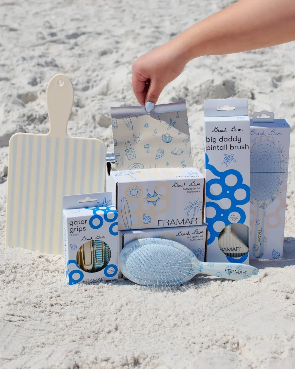 Framar Beach Bundle Hair Color Kit Foil Brush Board Set