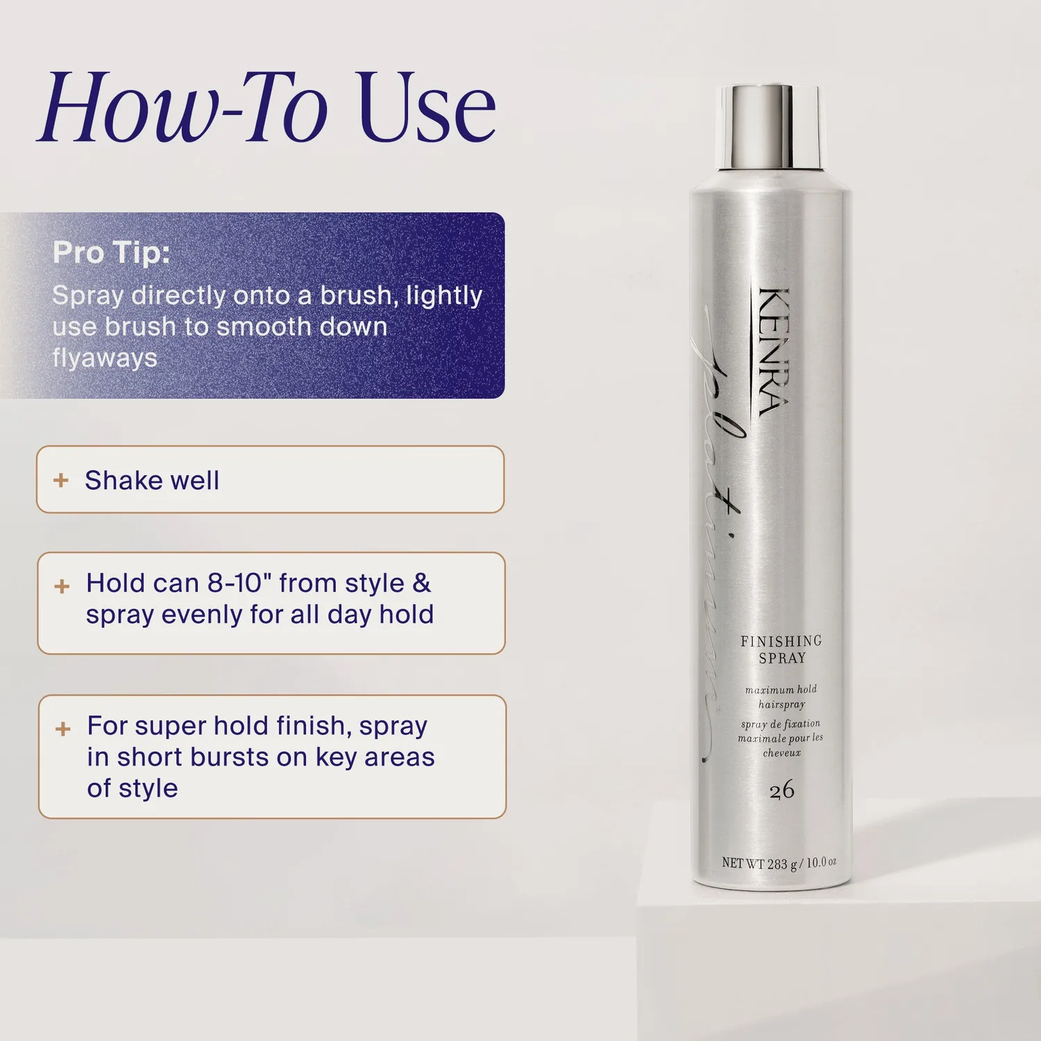 Kenra Platinum Finishing Spray 26 Hairspray Max Hold