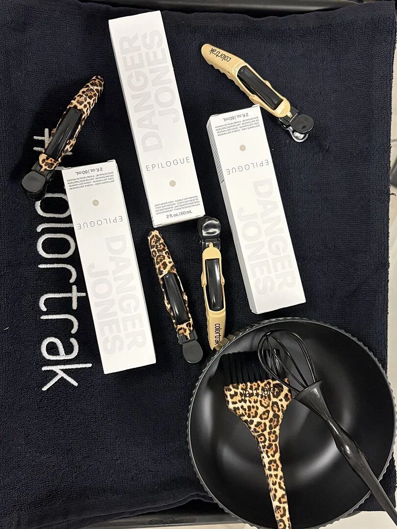 Colortrak Leopard Pro Pack Stylist Kit 10-Piece Firm Bristle