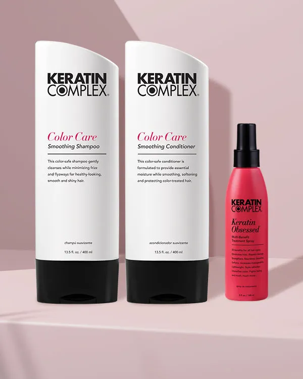 Keratin Complex Color Care Trio Shampoo Conditioner Treatment Set