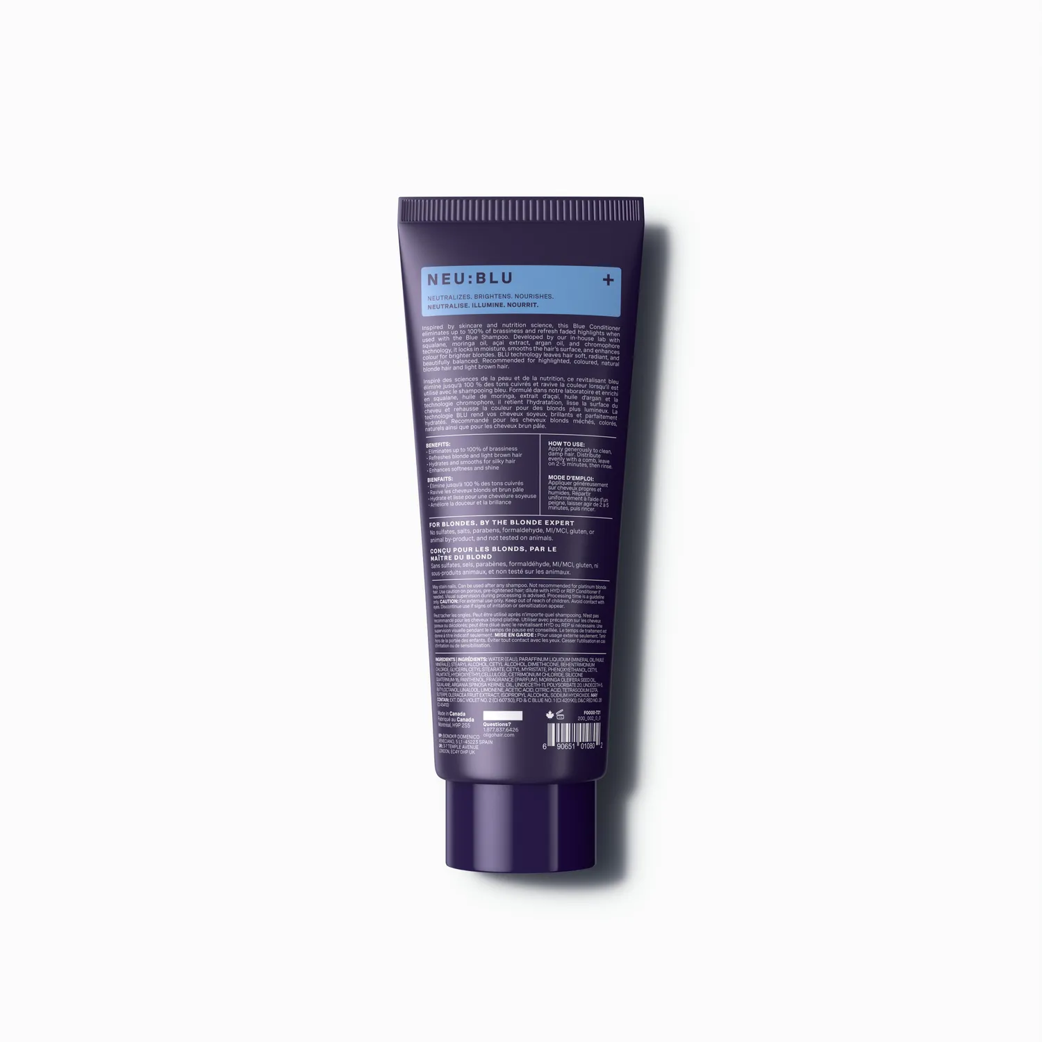 Oligo Blacklight NEU BLU Blue Conditioner Anti-Brass Toning
