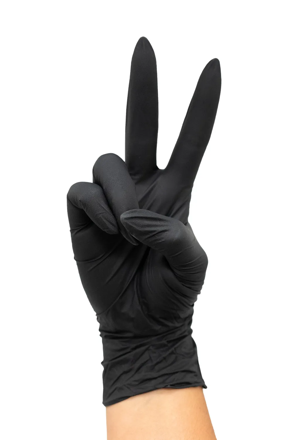 Colortrak Biodegradable Black Nitrile Gloves Salon Protection