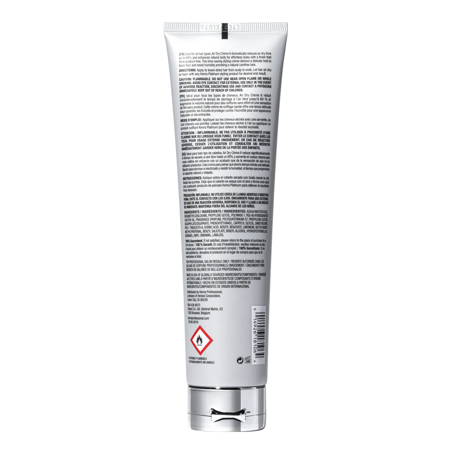 Kenra Professional Platinum Air Dry Creme 6 5 fl oz 72 Hour Frizz