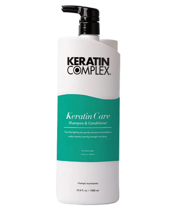 Keratin Complex Keratin Care Shampoo Conditioner Liter Duo 33.8 oz
