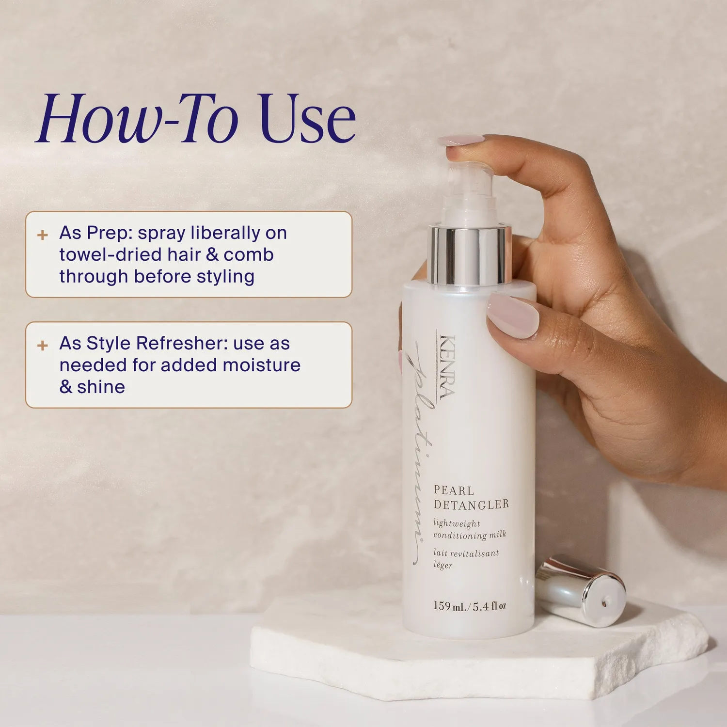Kenra Professional Platinum Pearl Detangler Spray Shine