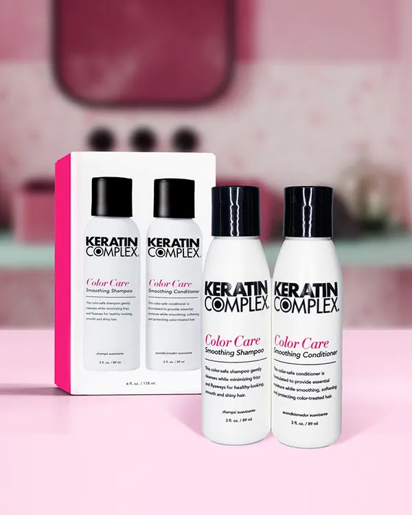 Keratin Complex Color Care Travel Valet Duo Shampoo Set Frizz Control