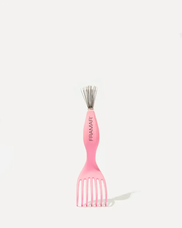 Framar Brush Cleaner Pink Dual Sided Tool