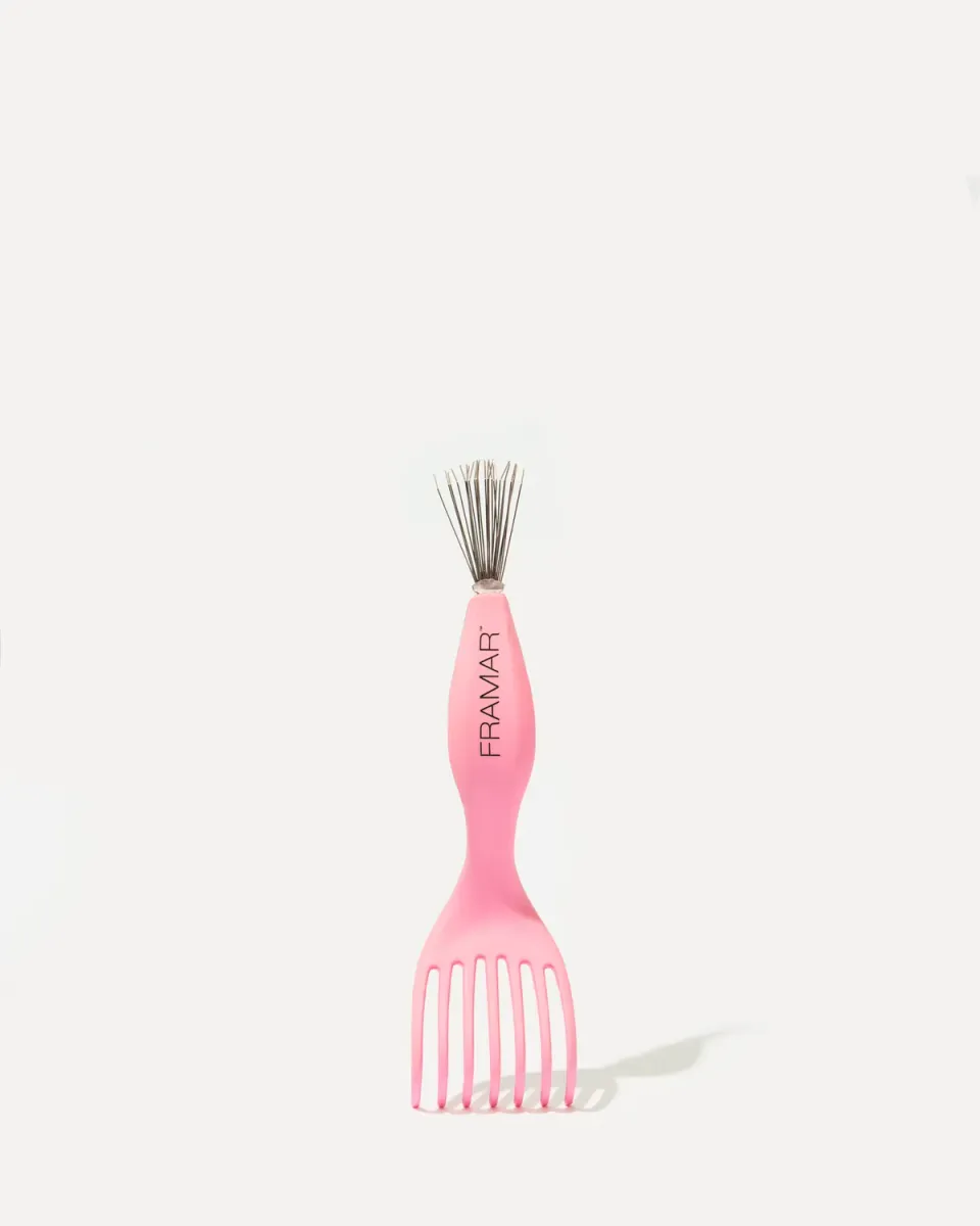 Framar Brush Cleaner Pink Dual Sided Tool