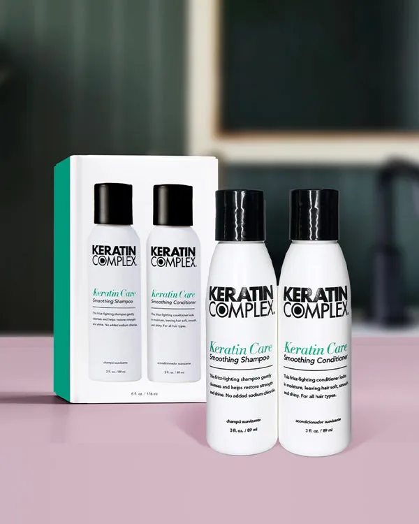 Keratin Complex Keratin Care Travel Valet Duo Shampoo Conditioner 3 fl oz Smooth