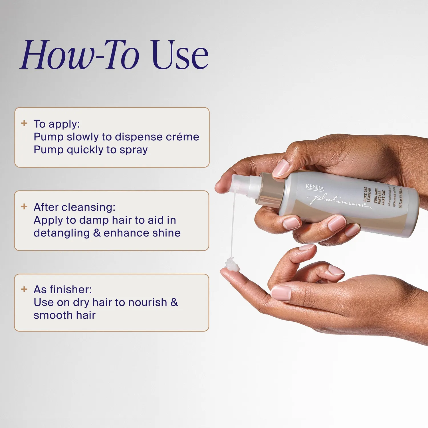 Kenra Platinum Luxe One Leave-In Spray 5 oz Anti-Frizz