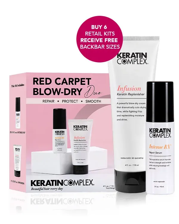 Keratin Complex Red Carpet Blow Dry Kit Infusion Serum 10-Minute