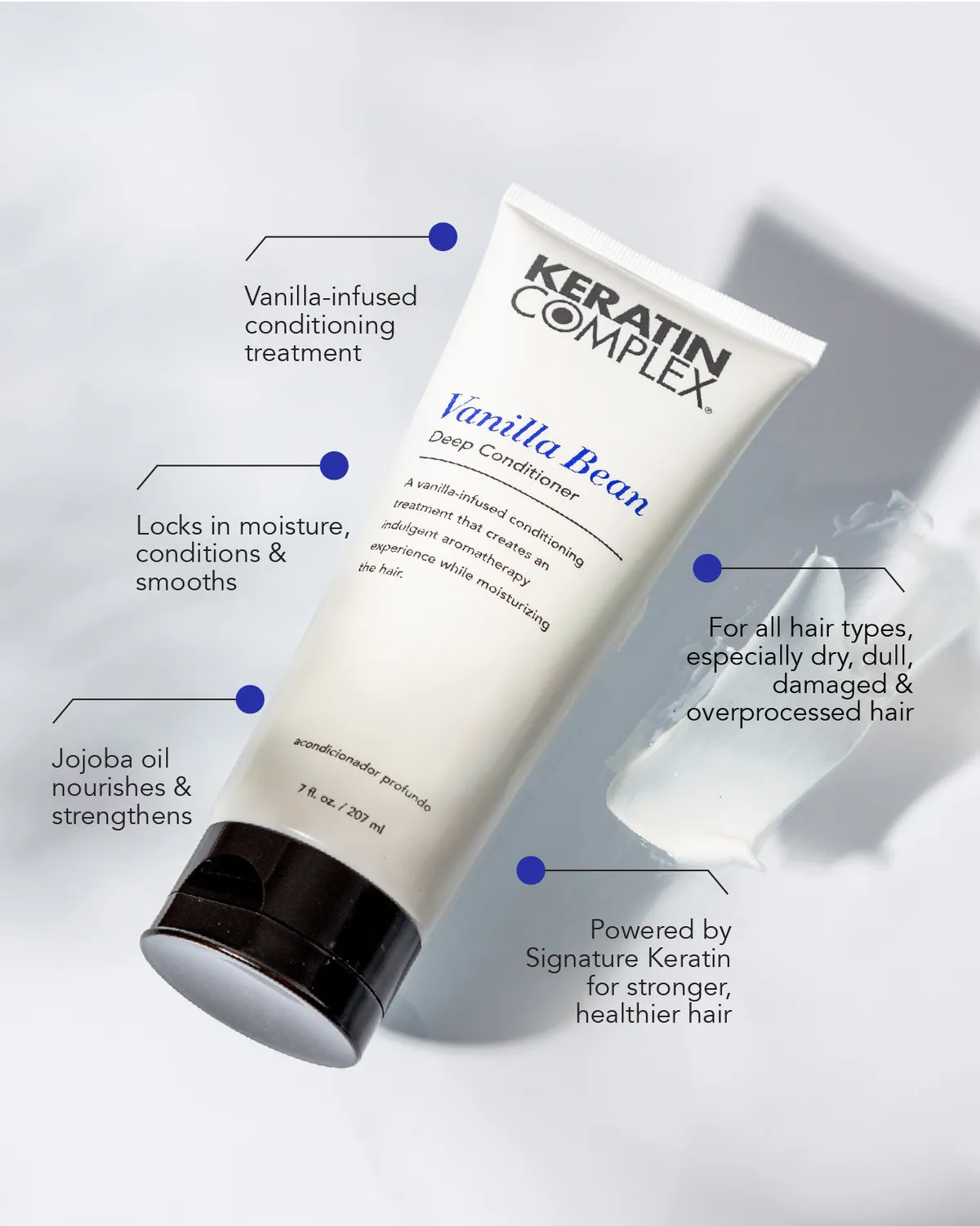 Keratin Complex Vanilla Bean Deep Conditioner Moisturizing