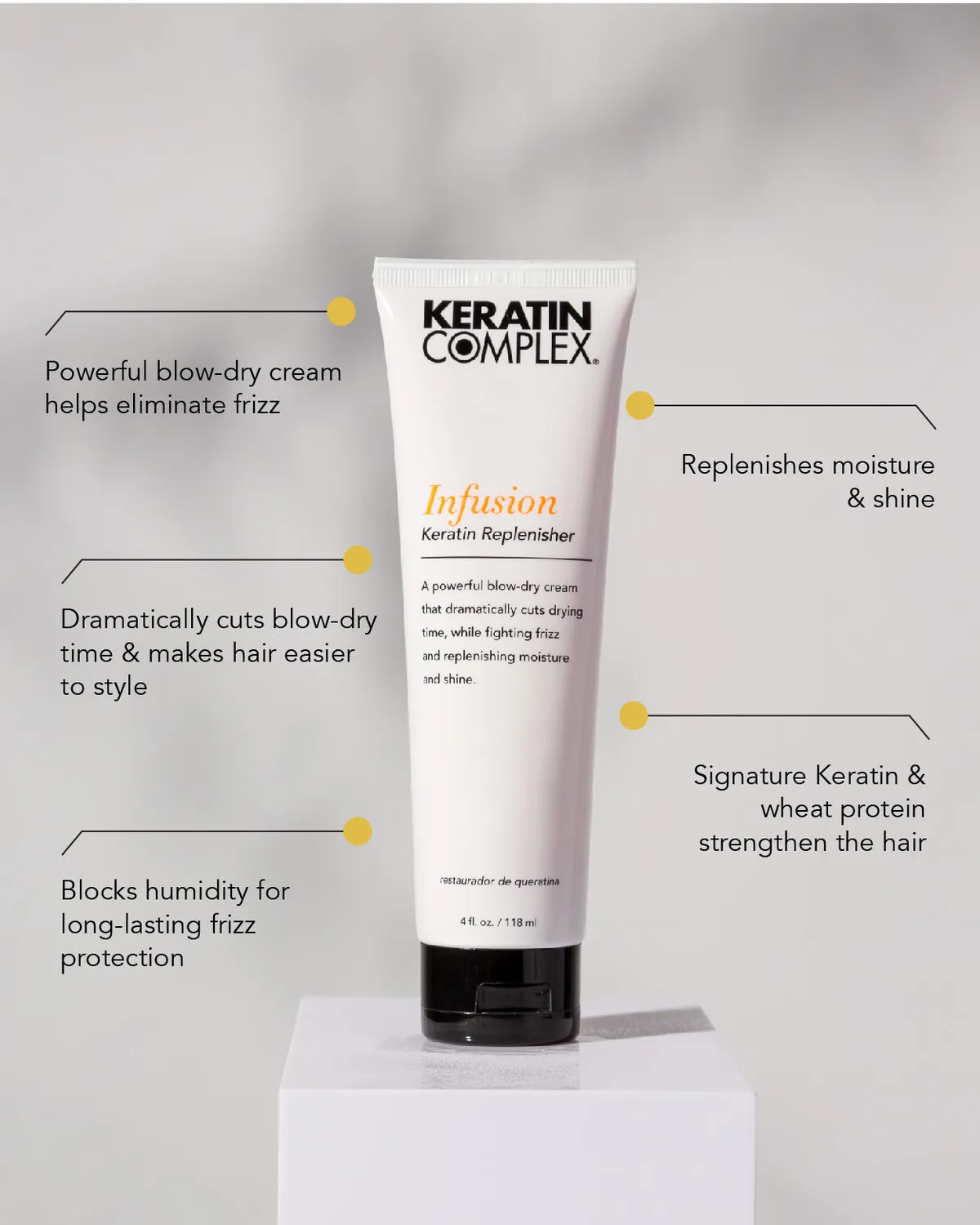 Keratin Complex Infusion Keratin Replenisher Blow-Dry Cream Frizz Control