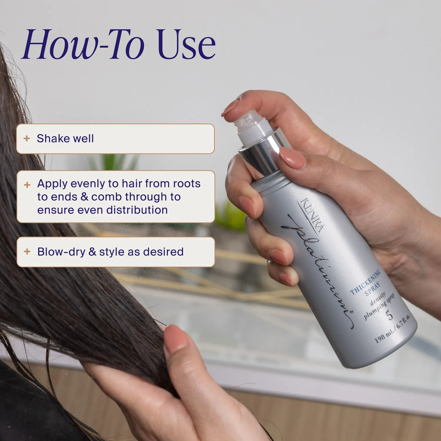 Kenra Professional Platinum Thickening Spray 5 24-Hour Hold