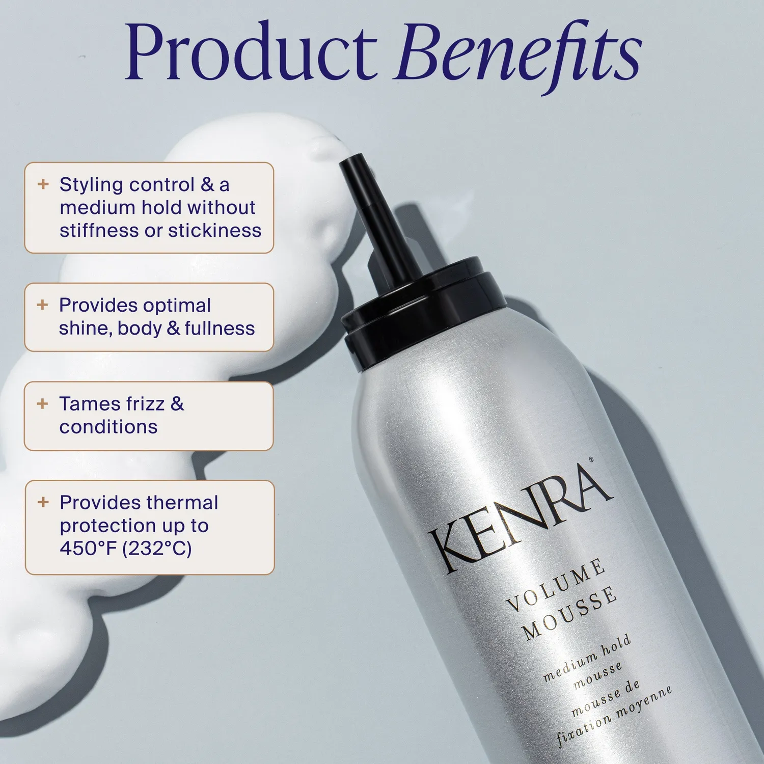 Kenra Professional Volume Mousse 12 Hair Mousse 8 oz Medium Hold