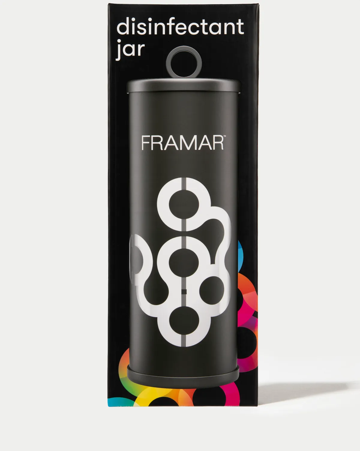 Framar Disinfectant Jar Polished Glass with Grip
