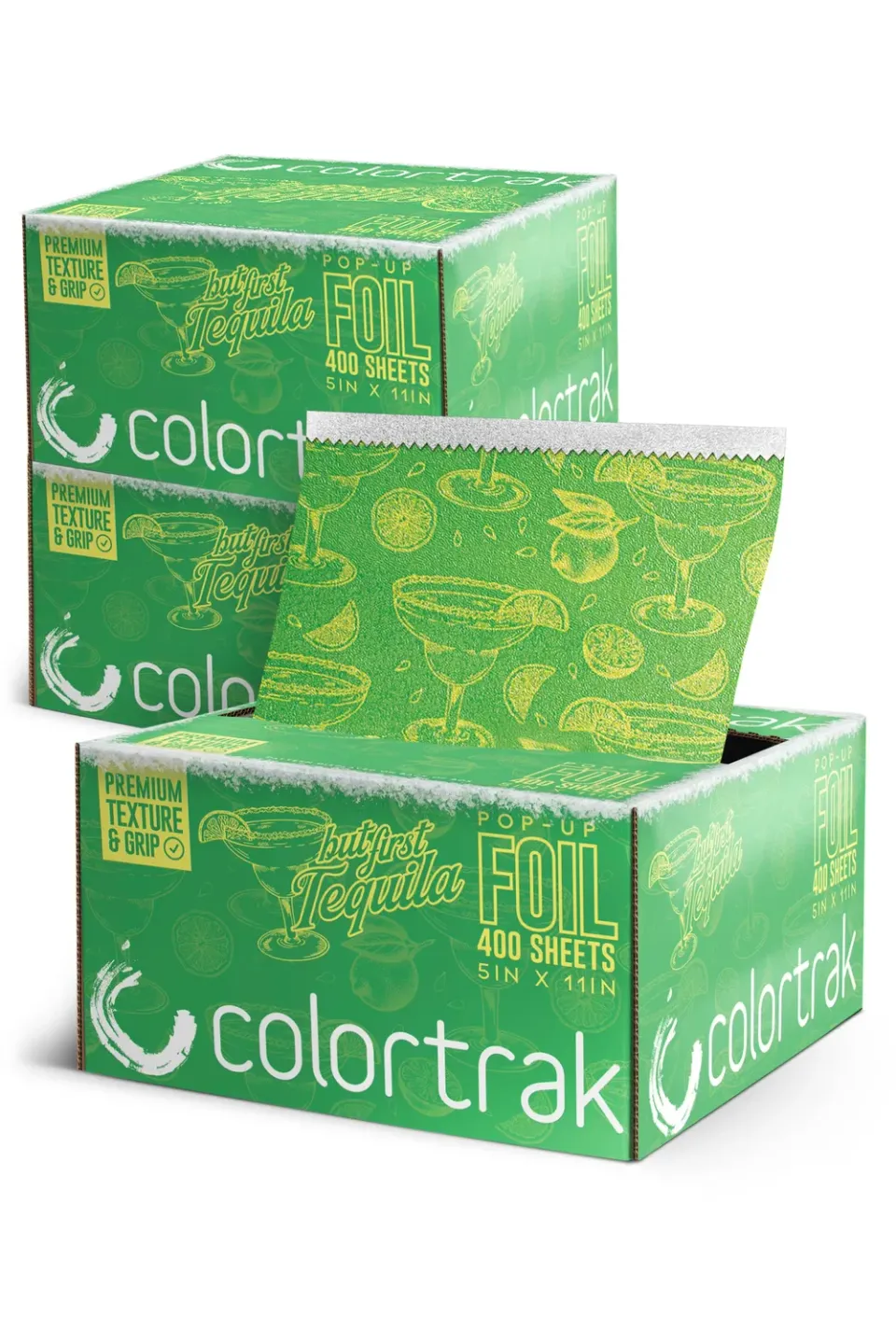 Colortrak But First Tequila Hair Foil Bundle Embossed Grip