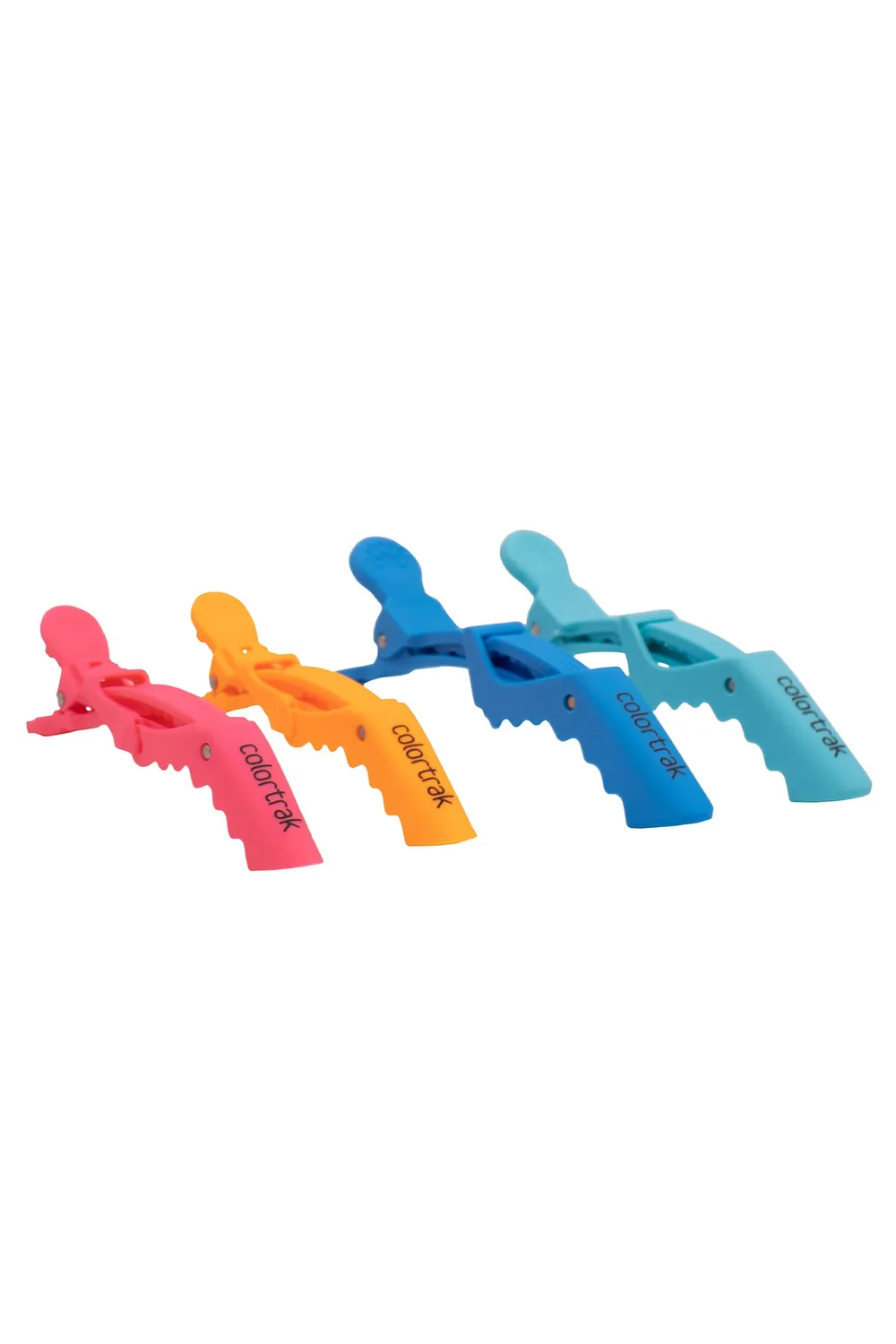 Colortrak Bucket Rubberized Croc Clips Hair Clips