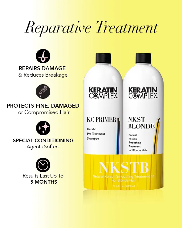 Keratin Complex NKSTB Natural Keratin Smoothing Treatment System for Blonde Hair