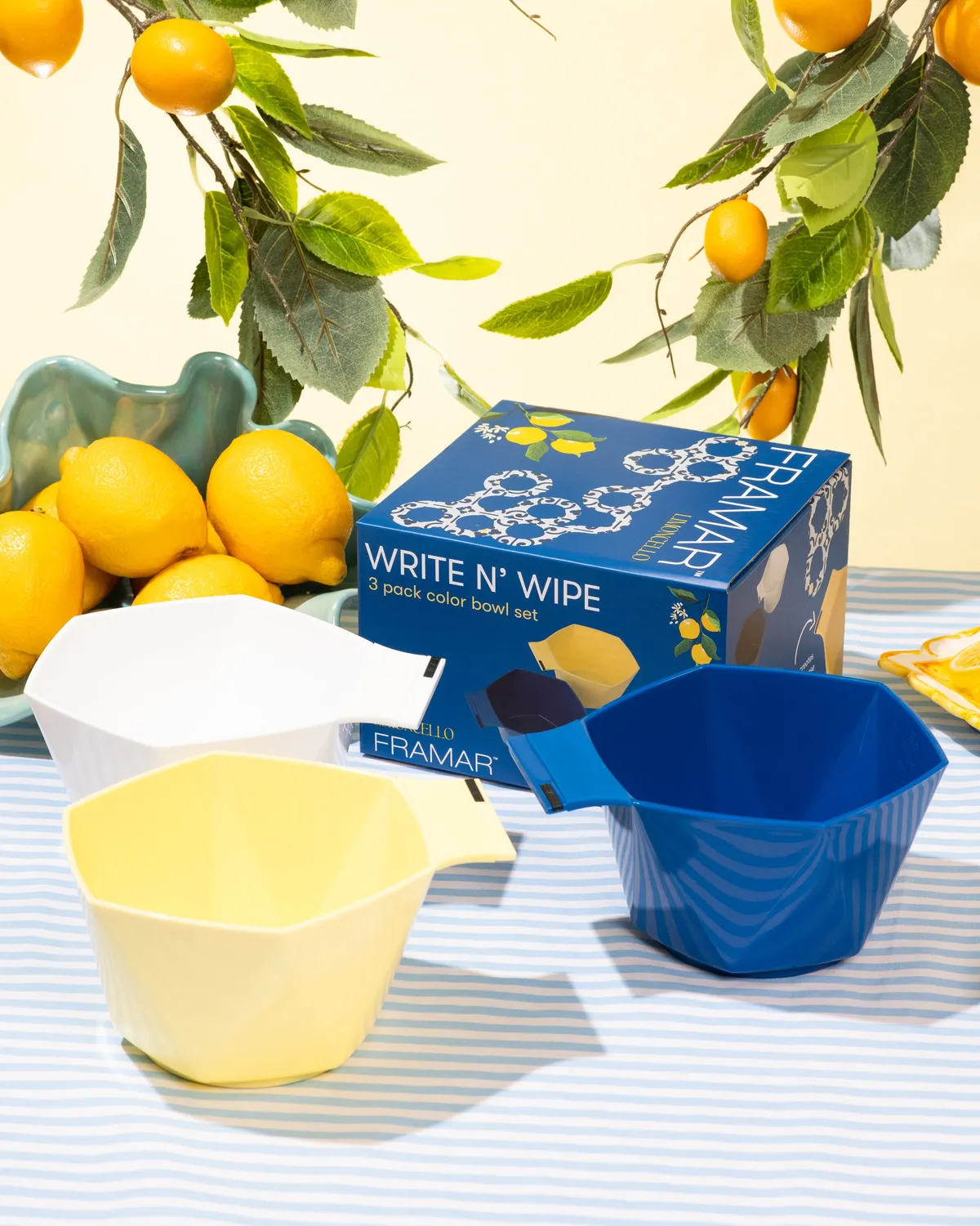 Framar Limoncello Write N Wipe Color Bowls 3 Pack Deep