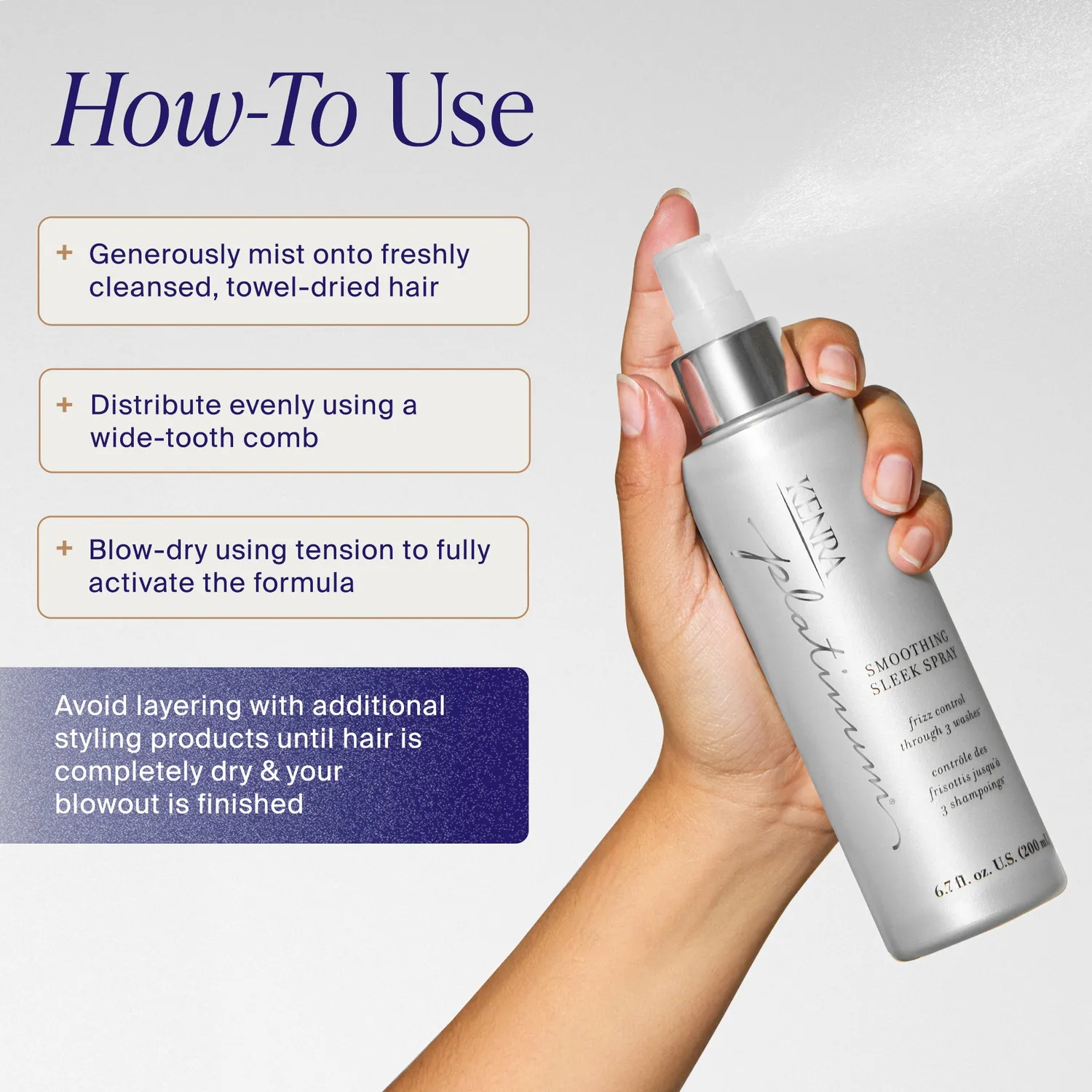 Kenra Professional Platinum Smoothing Sleek Spray Thermal Spray