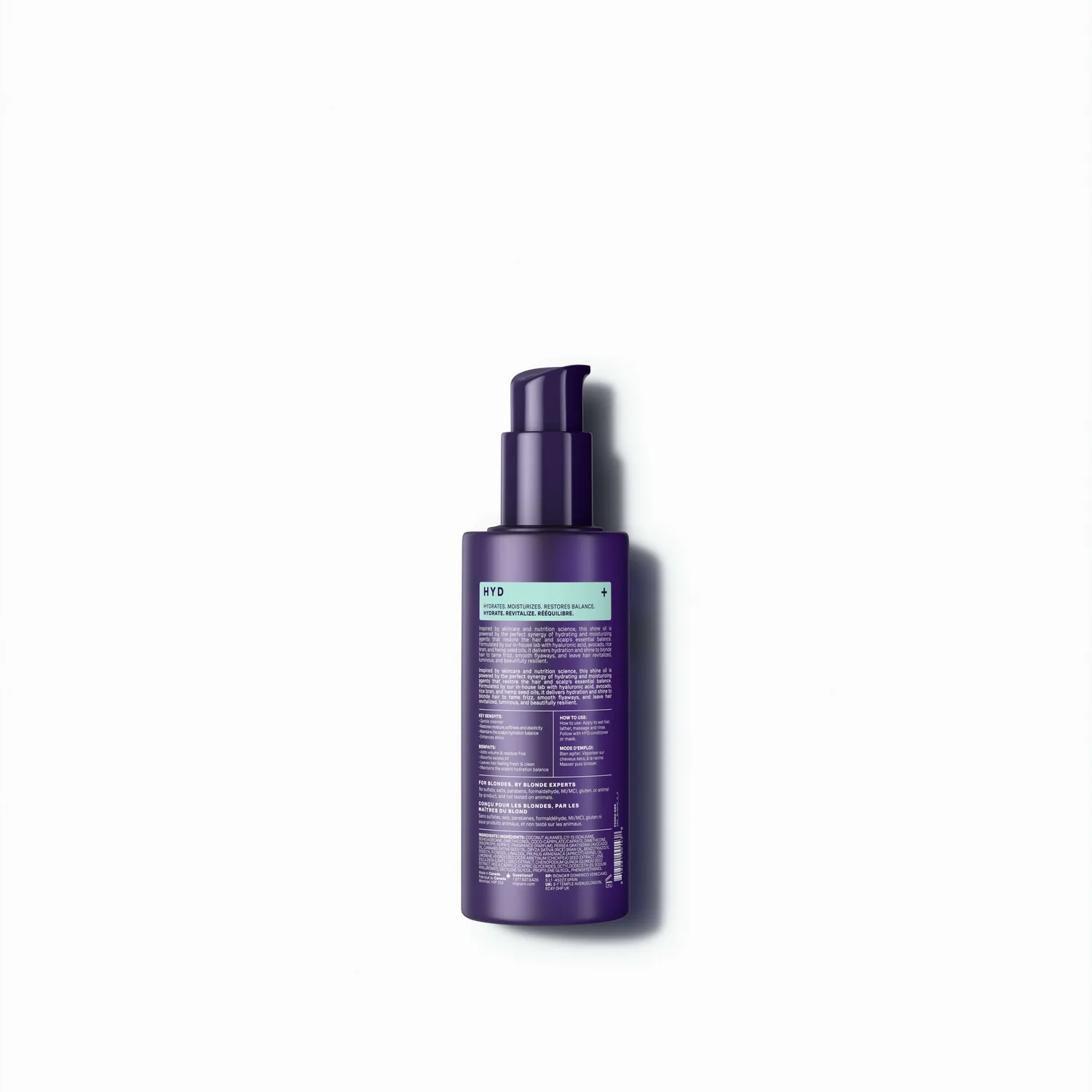 Oligo Blacklight HYD Hydrating Shine Oil for Blonde Hair