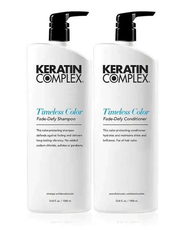 Keratin Complex Timeless Color Fade-Defy Shampoo and Conditioner Liter Duo 2x33.8 oz