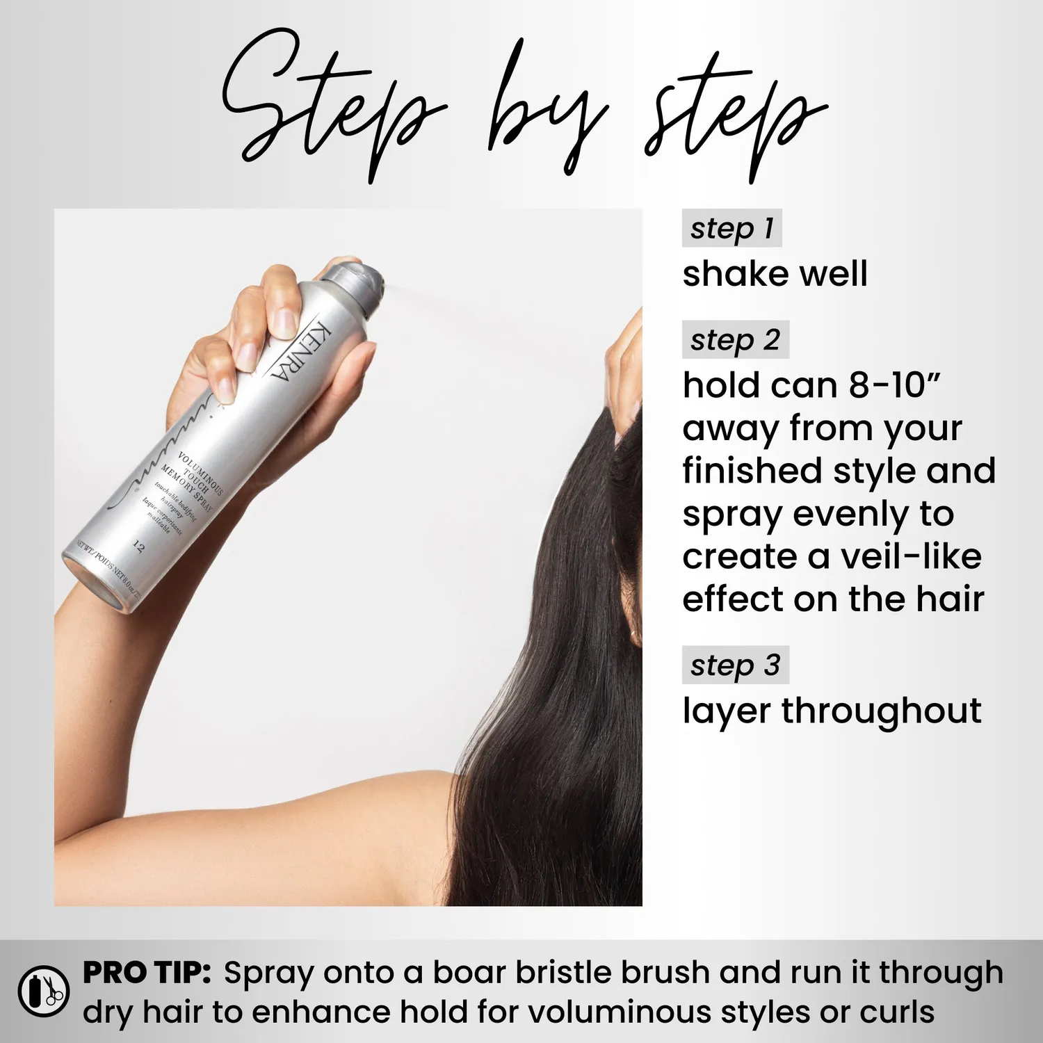 Kenra Platinum Voluminous Touch Memory Spray 12 Hairspray Medium Hold