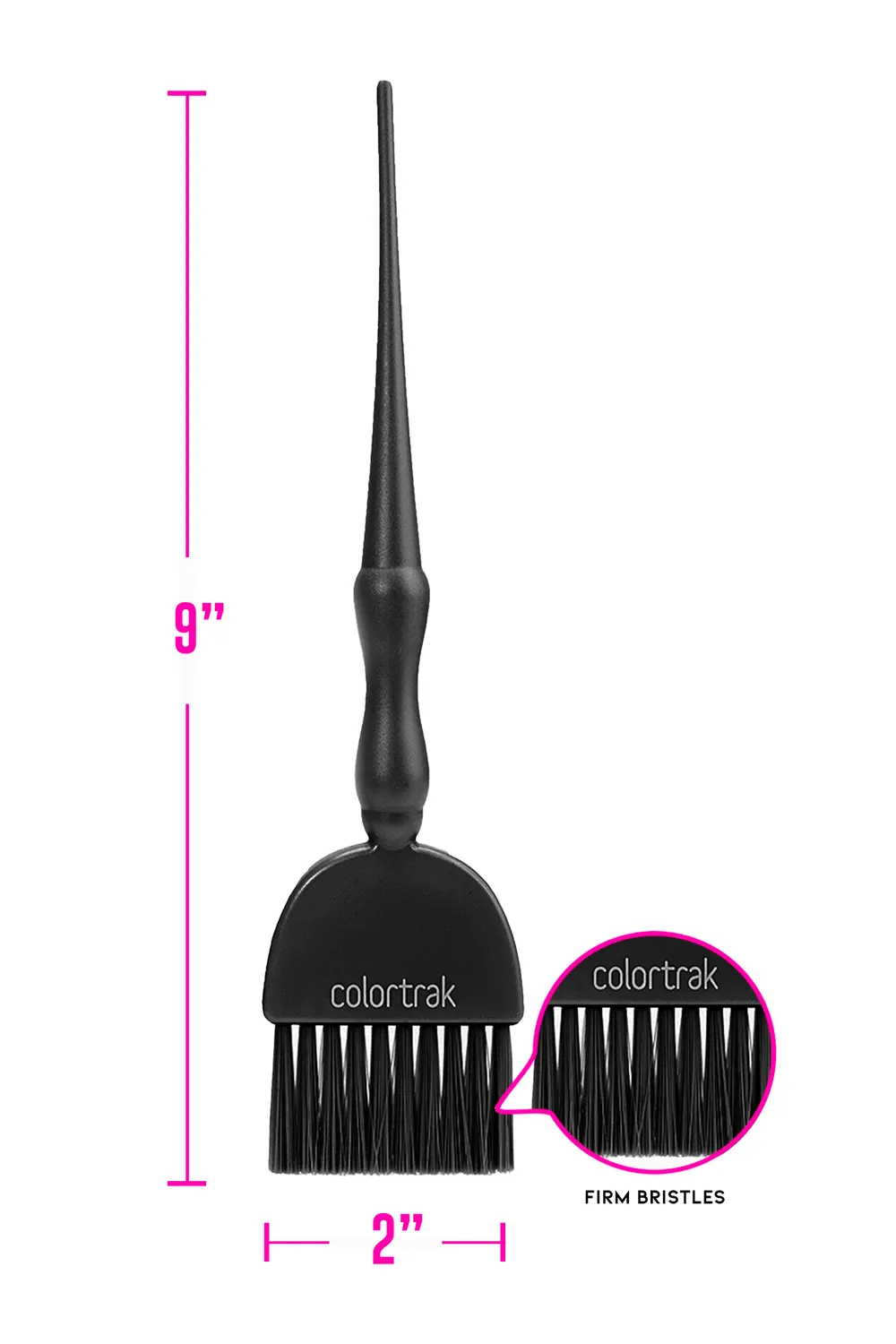 Colortrak Obsidian King & Queen Wands Brush Set Feather