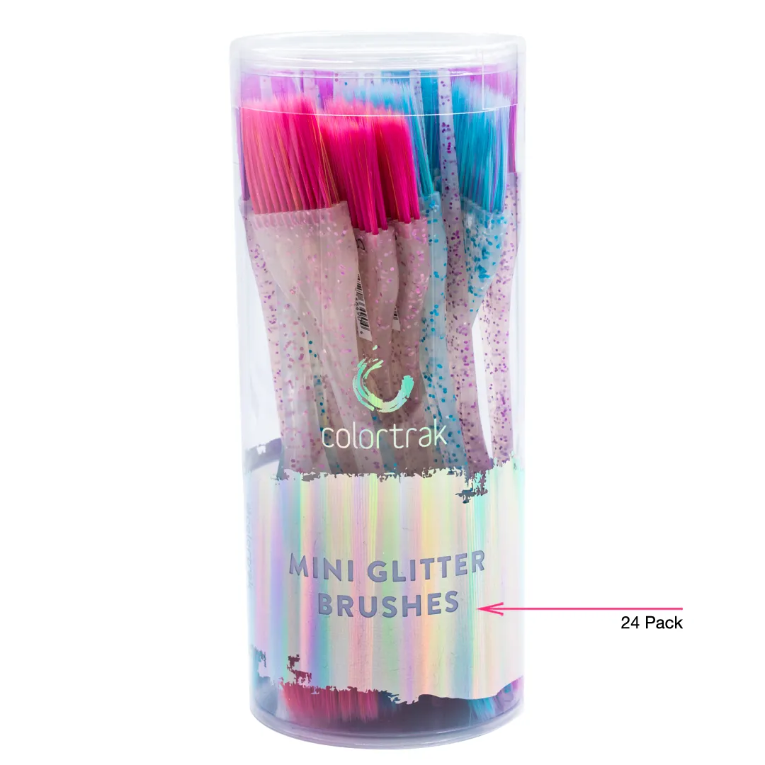 Colortrak Mini Glitter Canister Brushes Precision Set