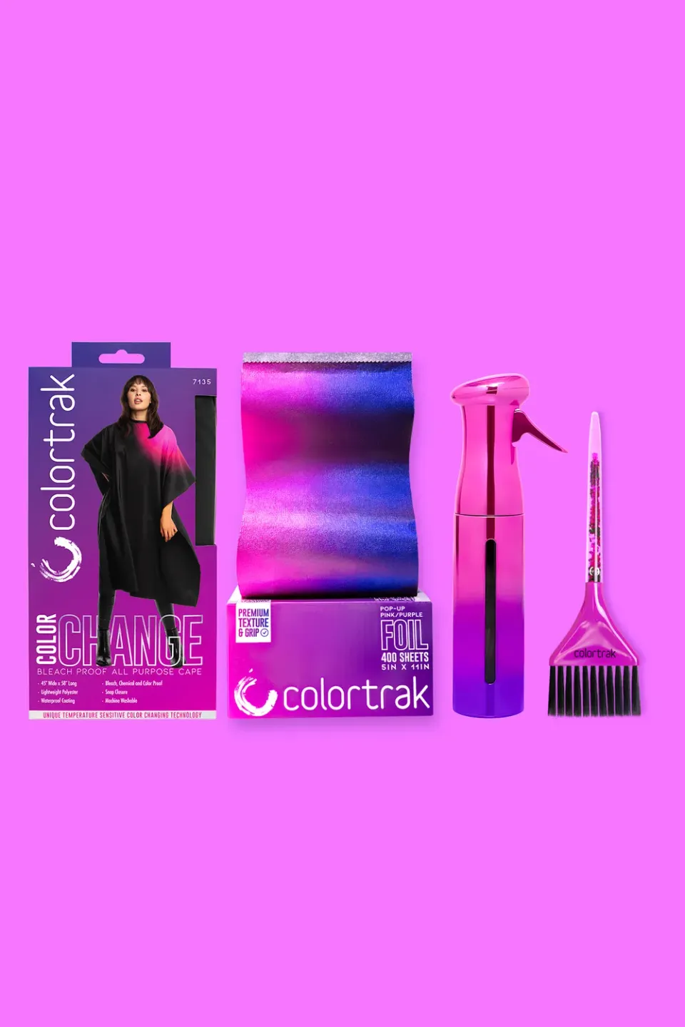 Colortrak Glow Edit Collection Stylist Kit Glitter Pink-Purple
