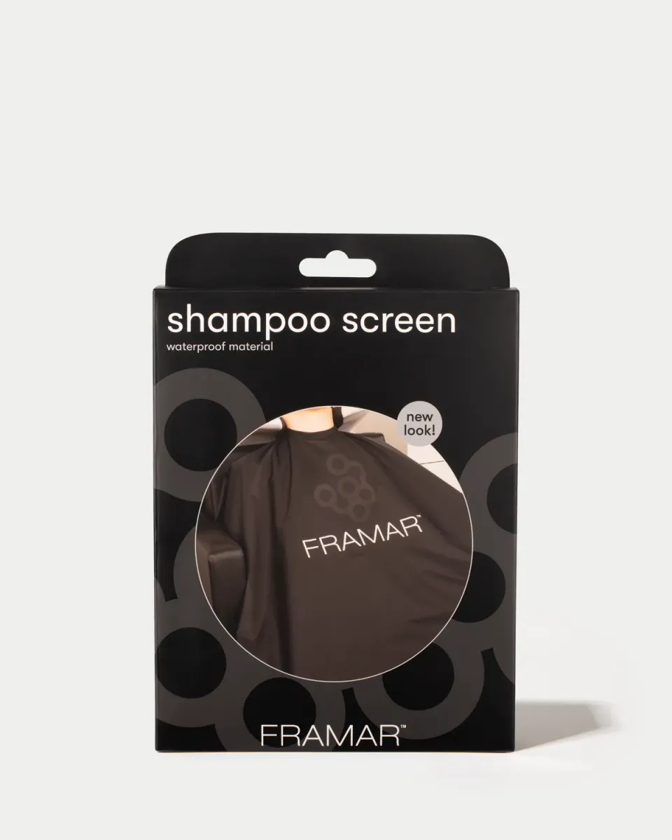 Framar Shampoo Screen Cape Water-Resistant Snap Neck