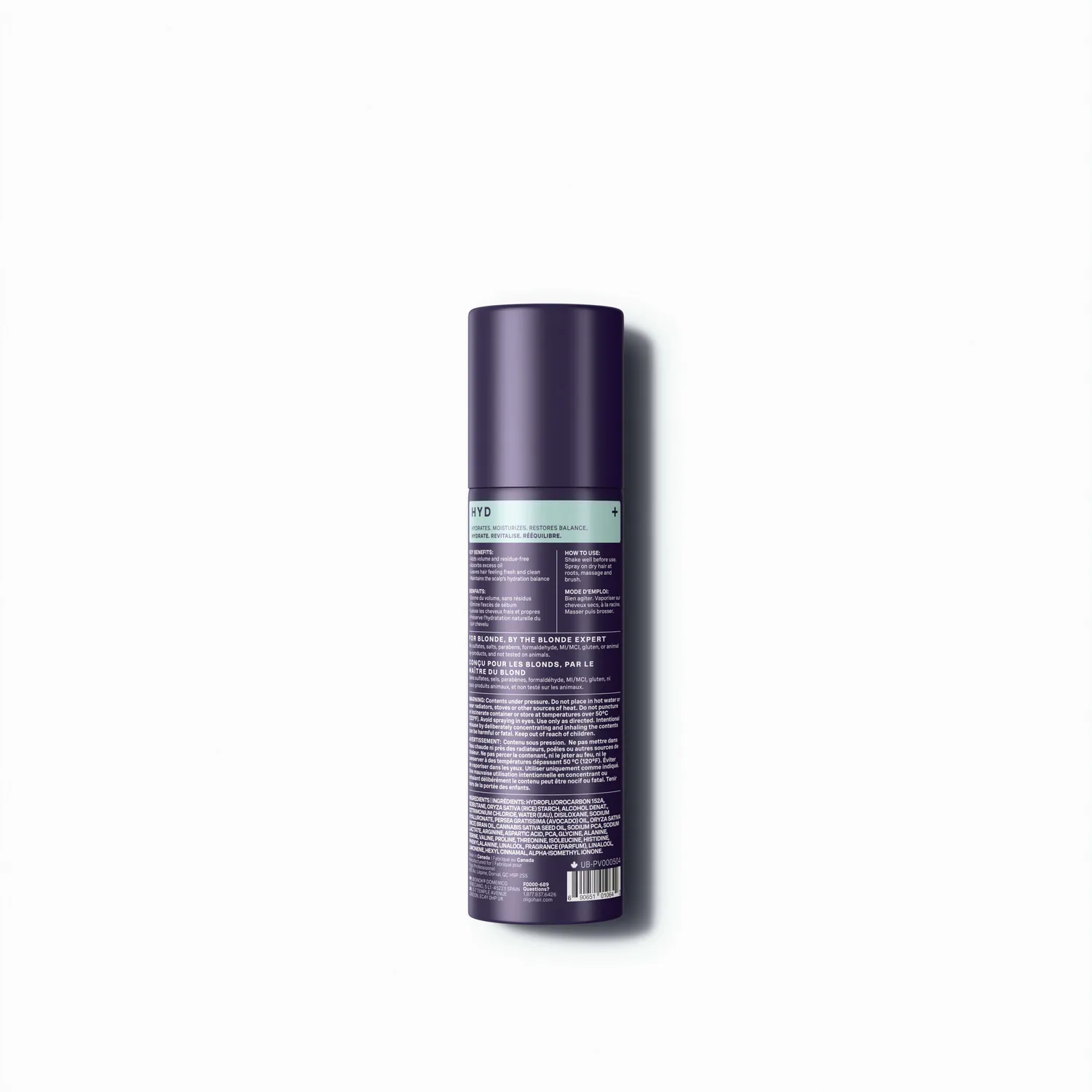 Oligo Professionnel Blacklight HYD Dry Shampoo