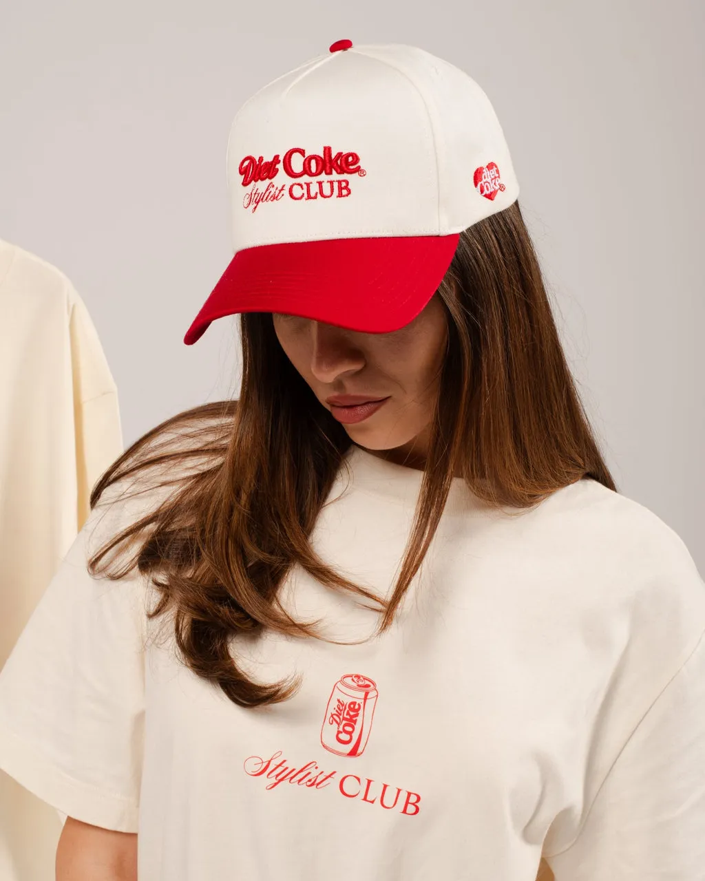 Framar Diet Coke Trucker Hat Red Cream