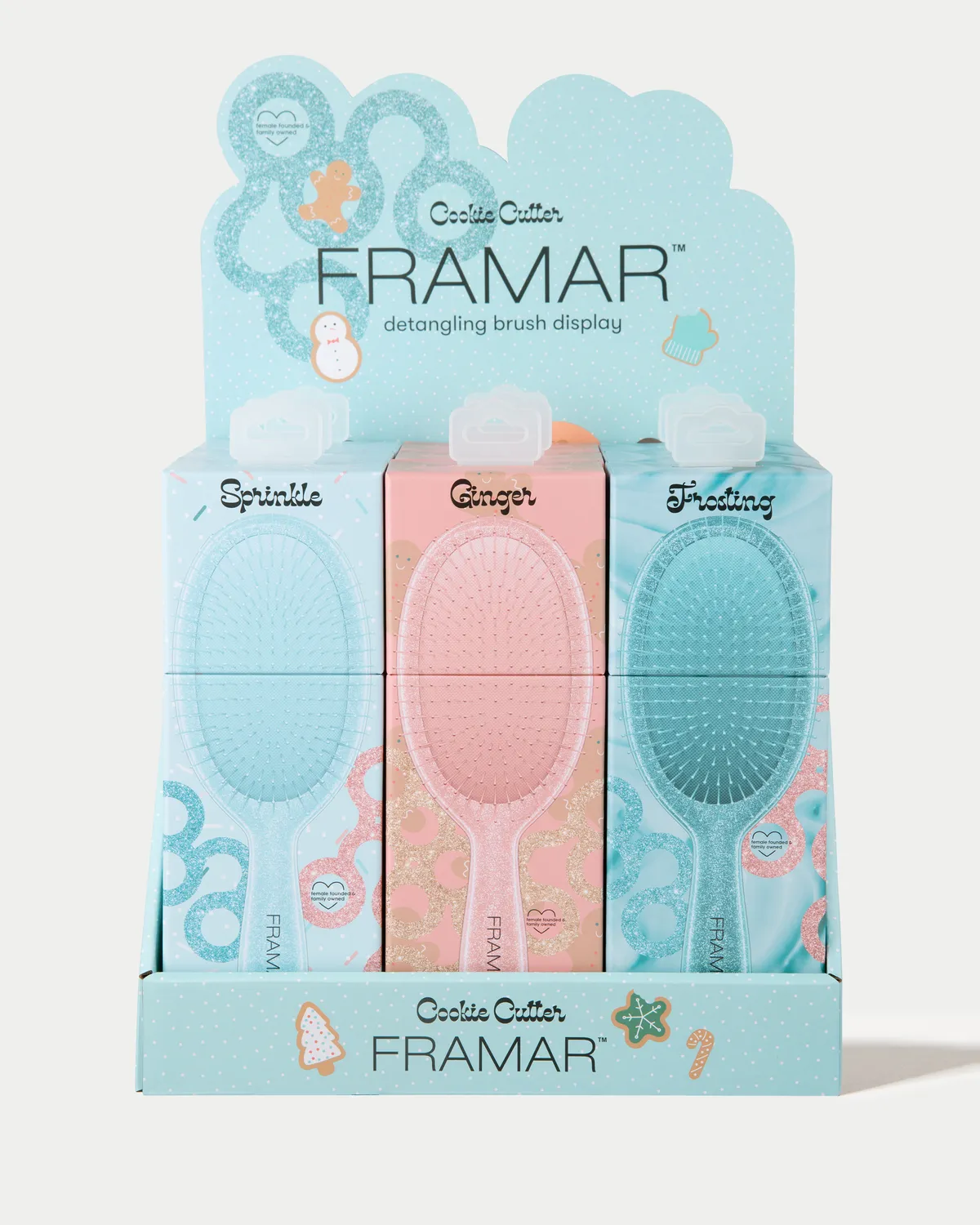 Framar Detangle Brush Display