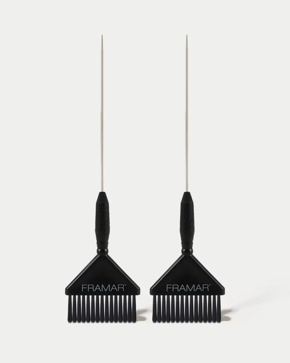 Framar Pintail Big Daddy Brush Set Black 2 Pack Extra-Wide