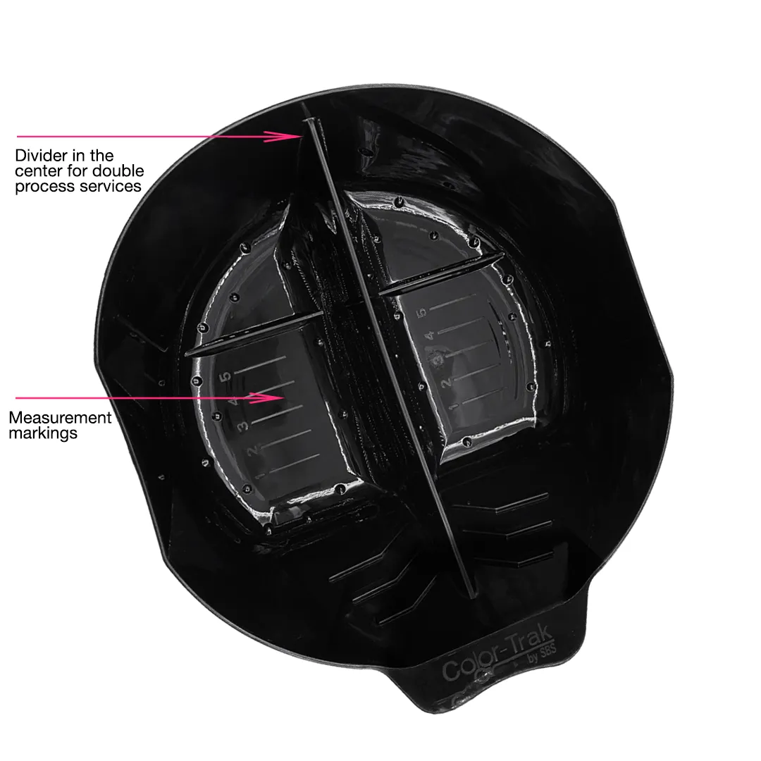 Colortrak Double Color Bowl color bowl black