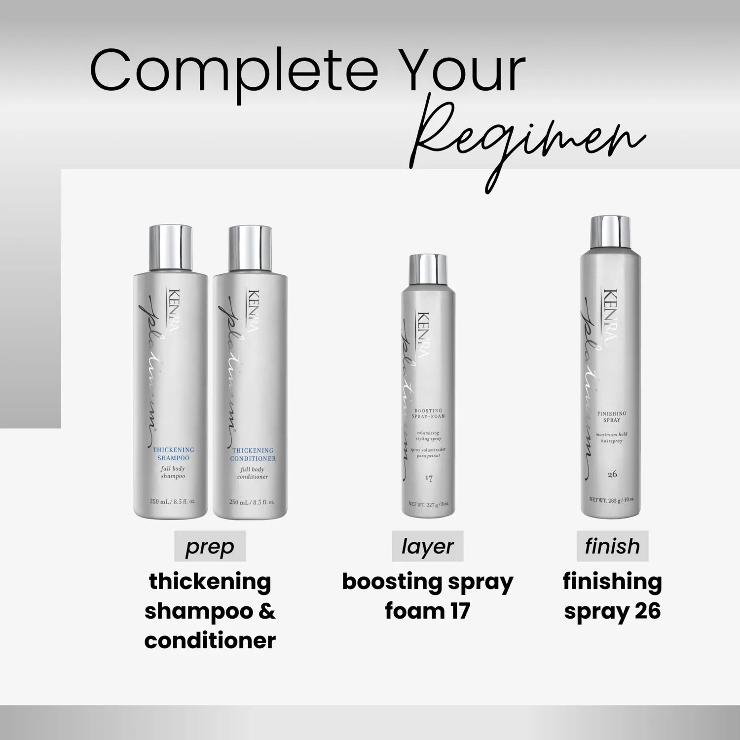 Kenra Platinum Boosting Spray-Foam 17 Foam 8 oz Brushable Hold