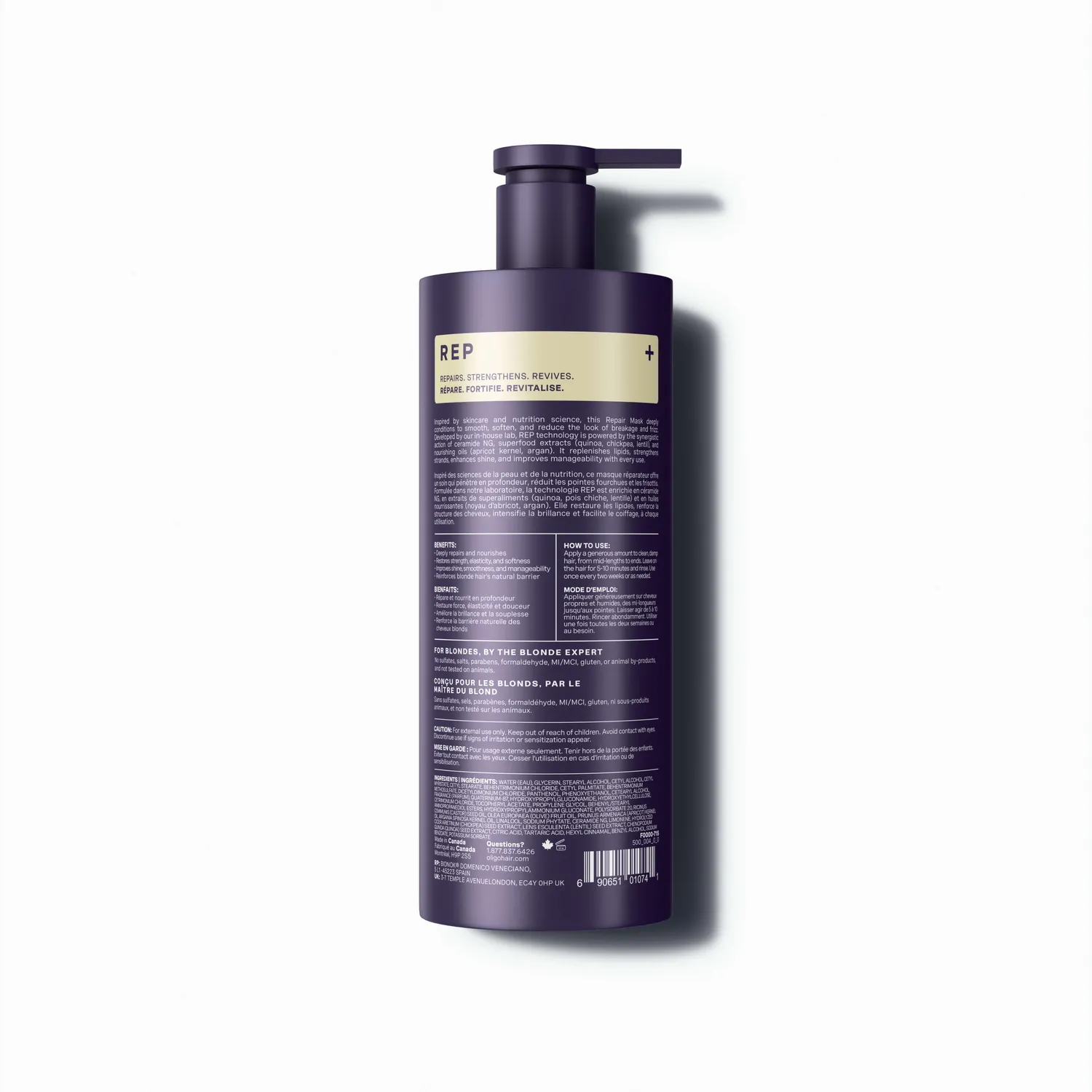 Oligo Blacklight SMART REP Repair Mask Breakage Care