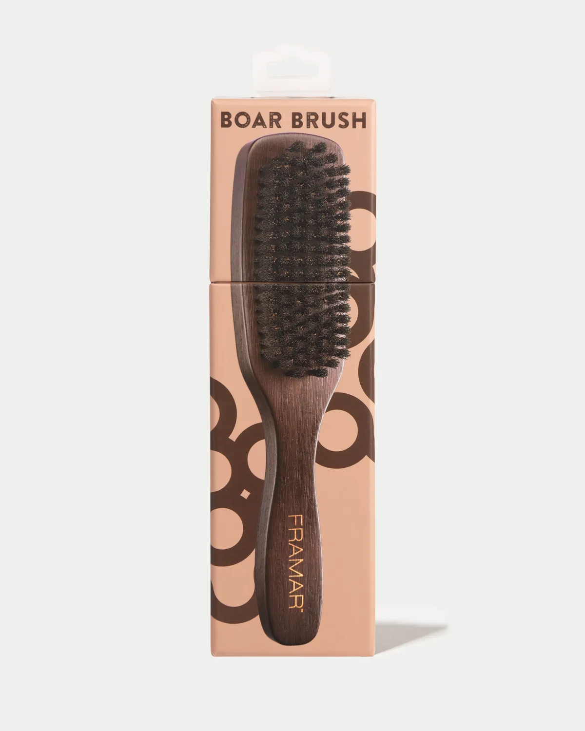Framar Boar Brush Natural Bristles Sleek Finish