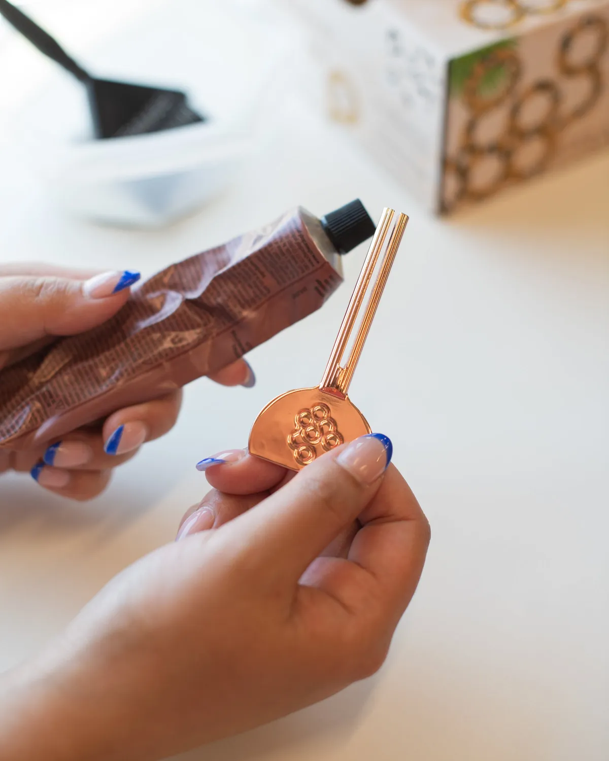 Framar Tube Key Metal Tube Squeezer Rose Gold