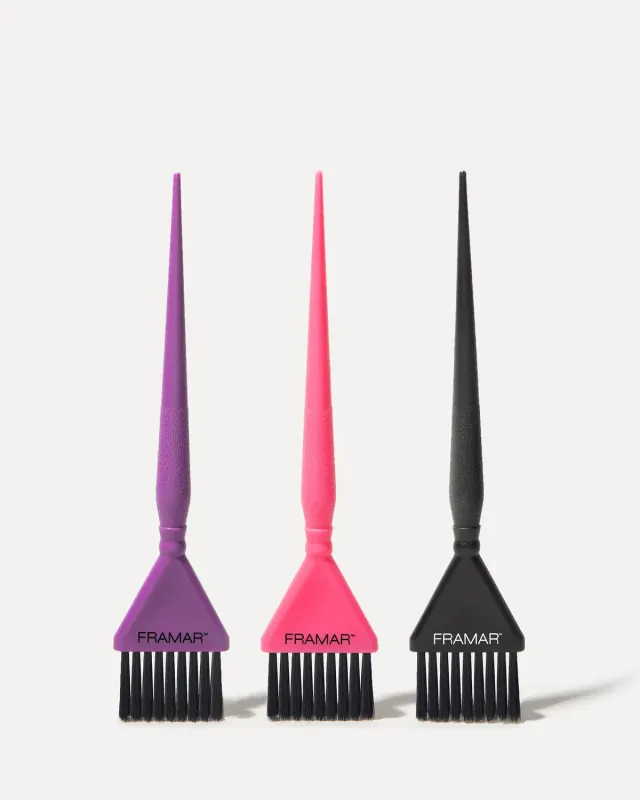 Framar Triple Threat Set Color Brushes 3 Pack