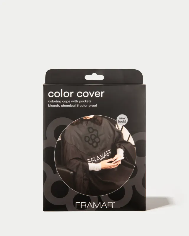 Framar Color Cover Hair Color Cape Bleach Resistant Black
