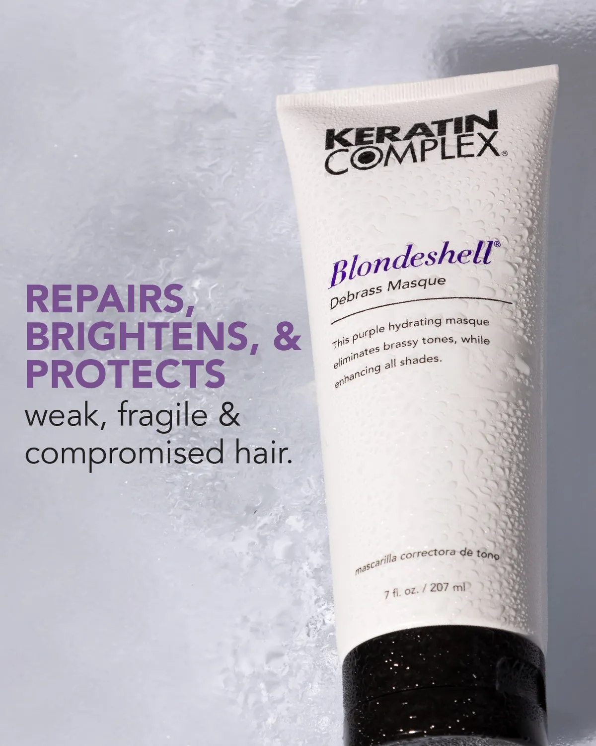 Keratin Complex Blondeshell Debrass Masque Purple Toning