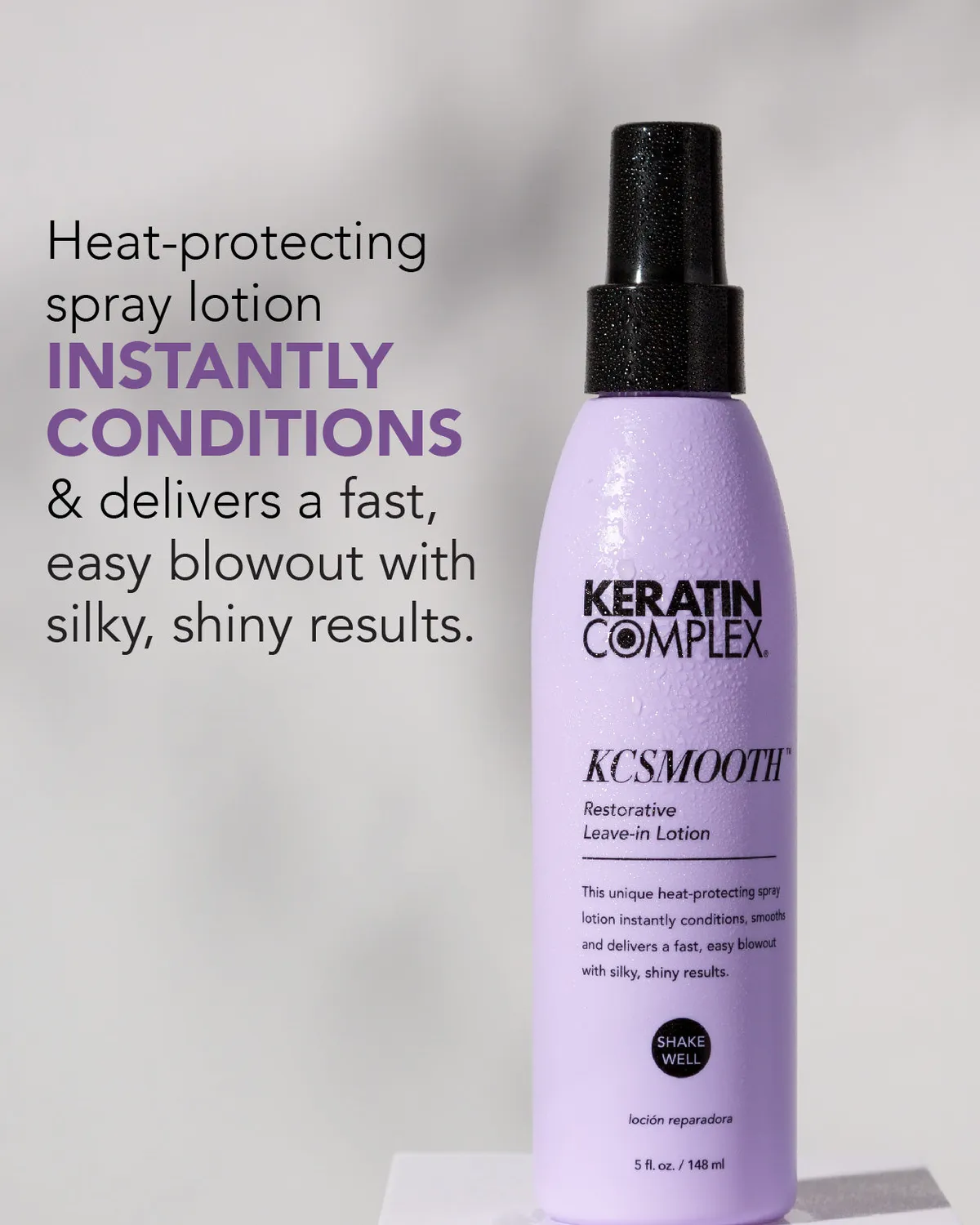 Keratin Complex KCSMOOTH Restorative Leave-In Lotion Heat Protectant