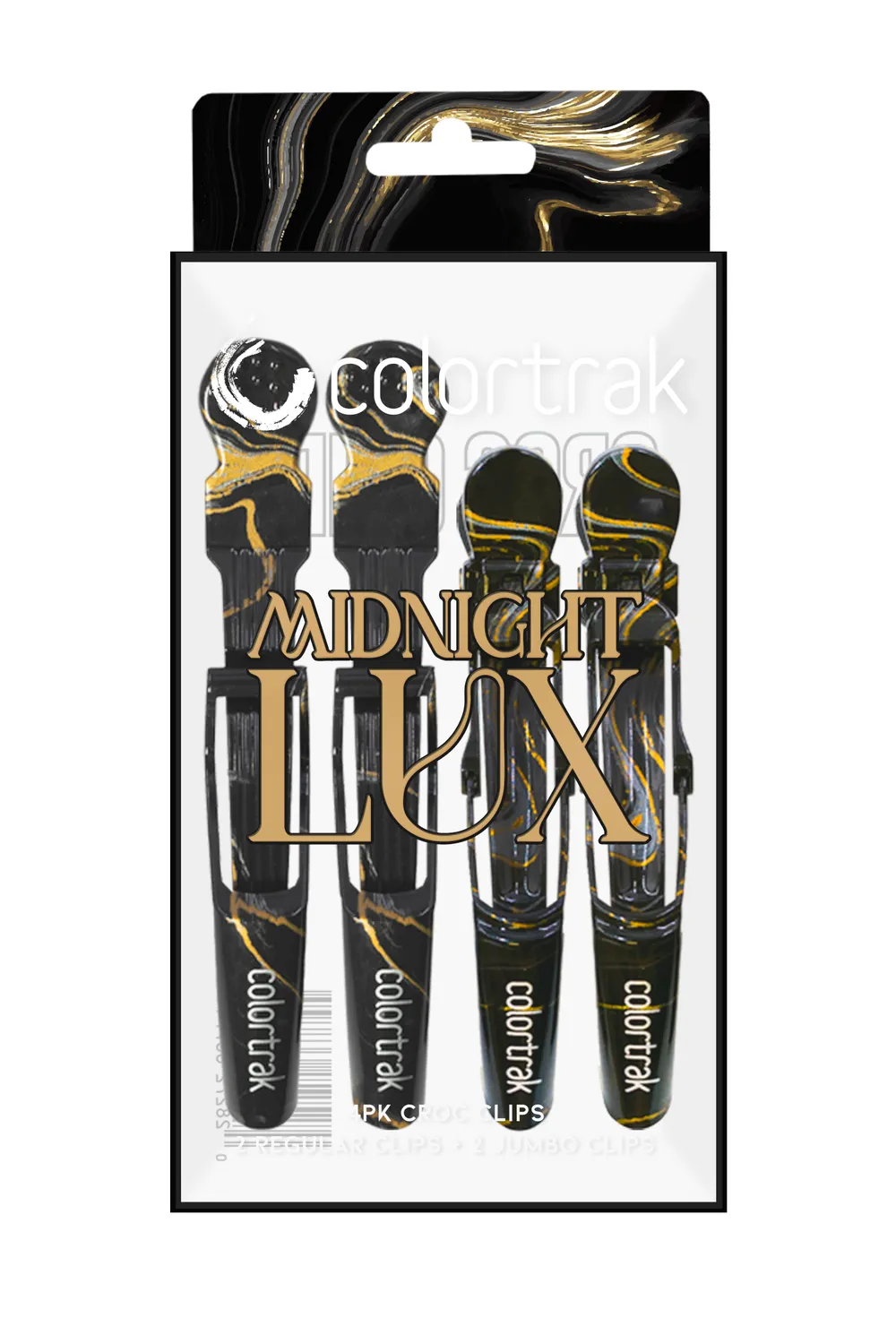 Colortrak Midnight Lux Croc Clips No-Slip Grip