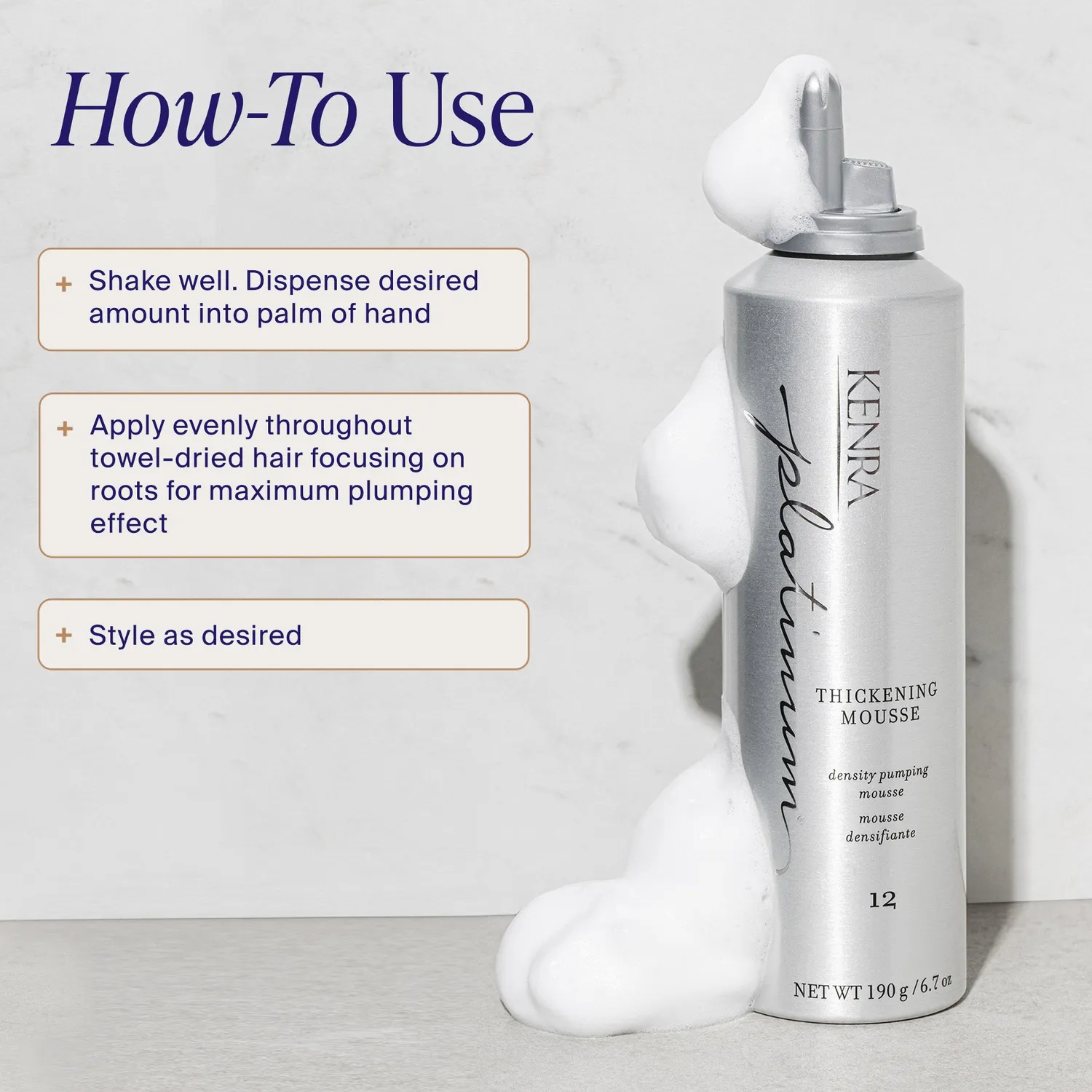 Kenra Professional Platinum Thickening Mousse 12 Body