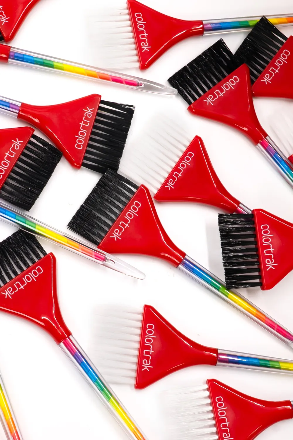 Colortrak Ribbon Firm Feather Brush Canister Mixed Bristles