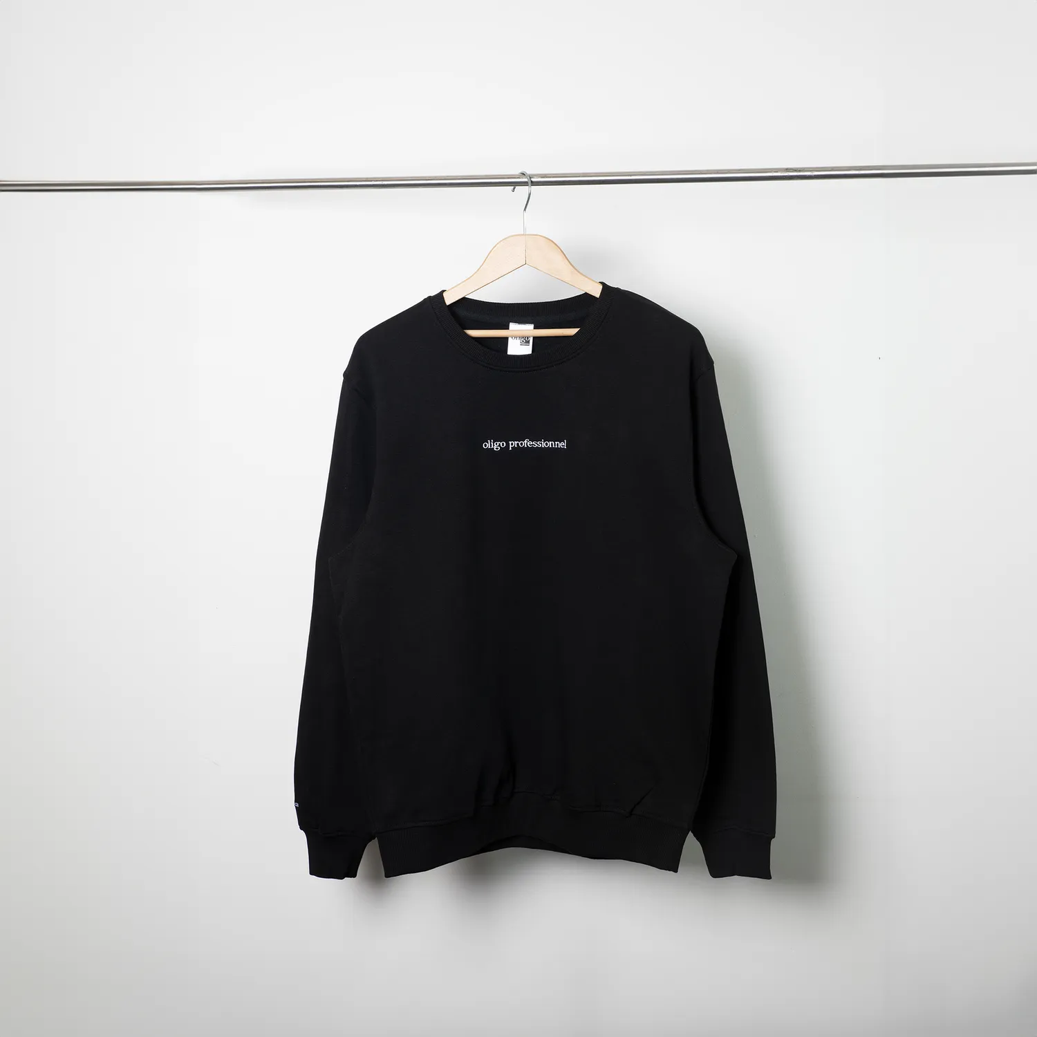 Oligo Professionnel Black Crewneck Cotton Blend