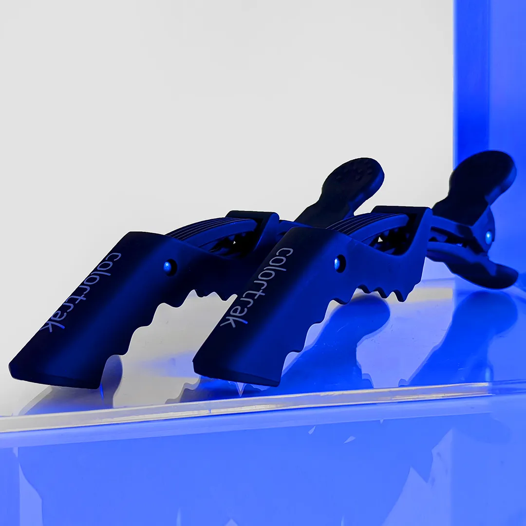Colortrak Rubberized Jumbo Croc Clips Hair Clips 5.5 in Non-Slip